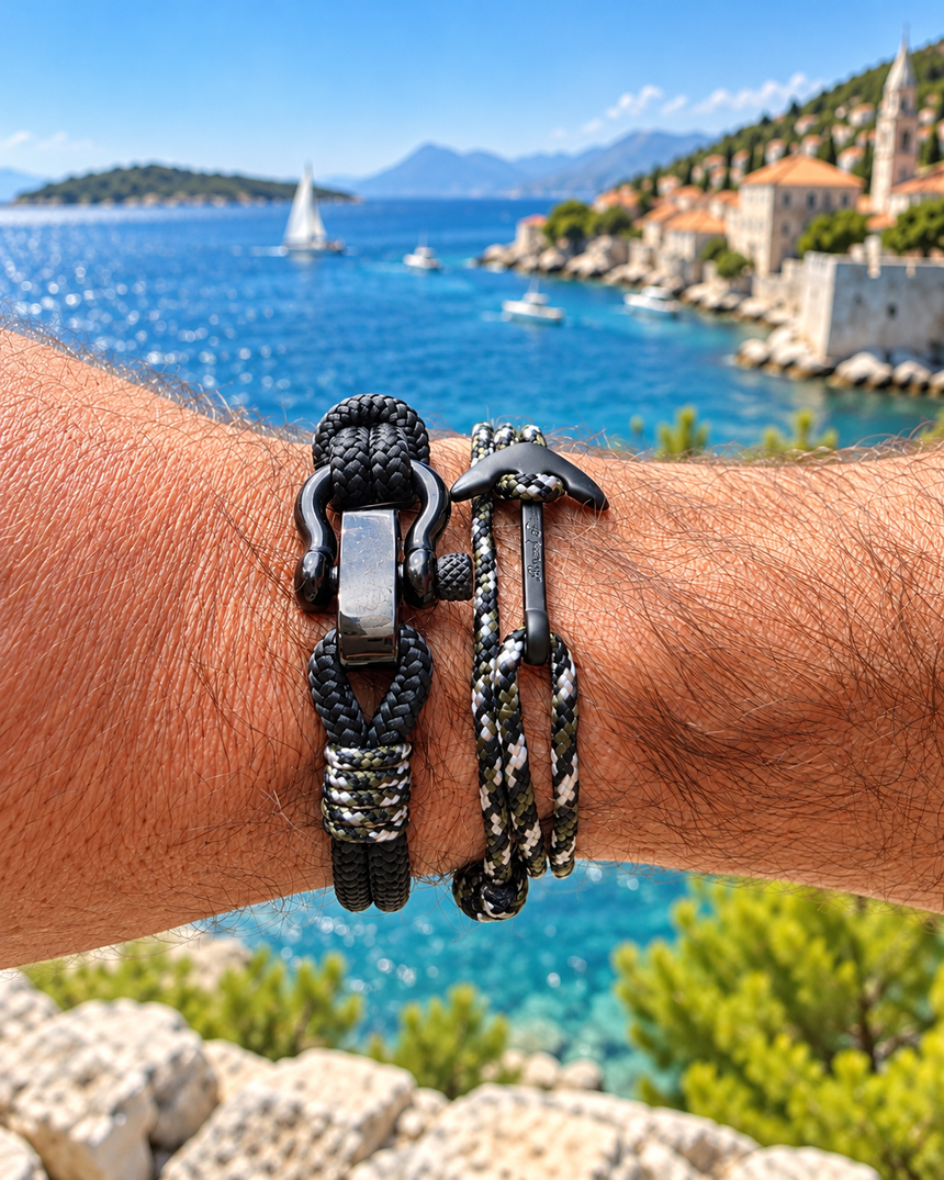 CAPTAIN Nautical Clasp Bracelet - Military