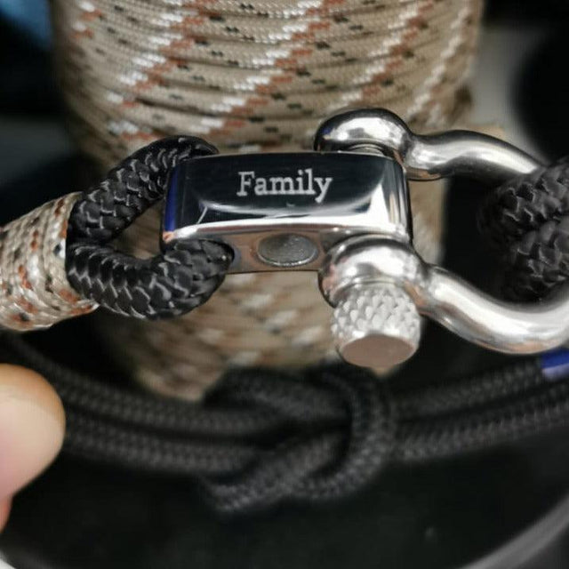 ADRIATICA Nautical Clasp & Anchor Bracelet Black Camo