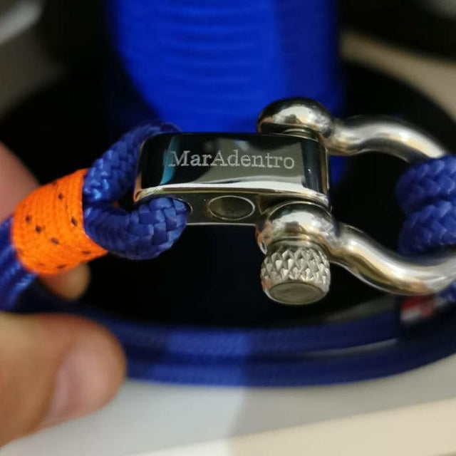 ADRIATICA Nautical Clasp & Anchor Bracelet Blue Orange