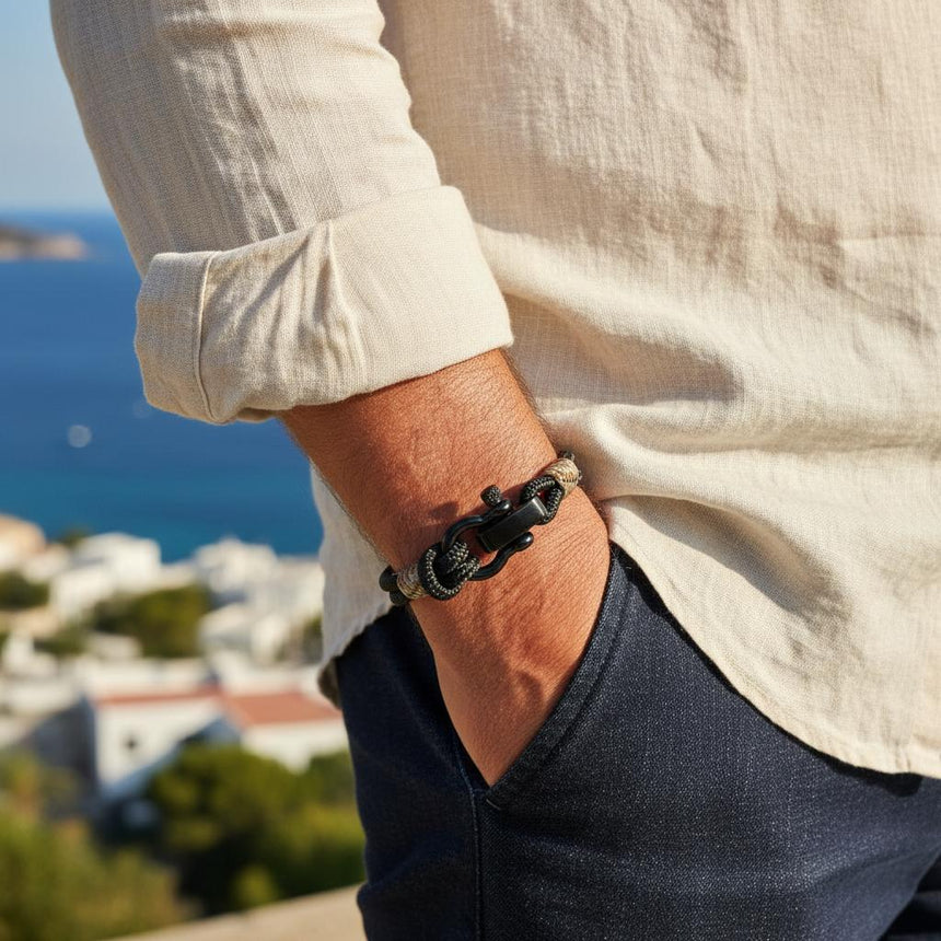 CAPTAIN 4mm Nautical Clasp Bracelet - Camo
