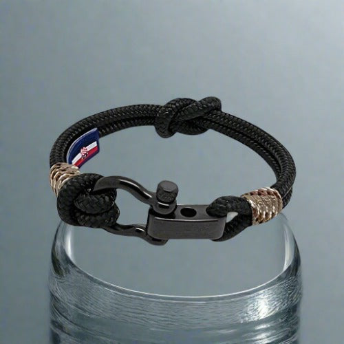 CAPTAIN 4mm Nautical Clasp Bracelet - Camo