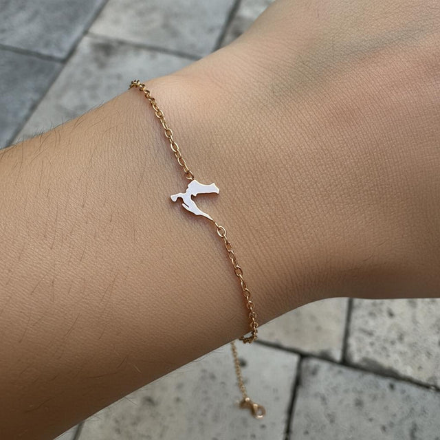 CHARMED MINI bracelet Croatia map