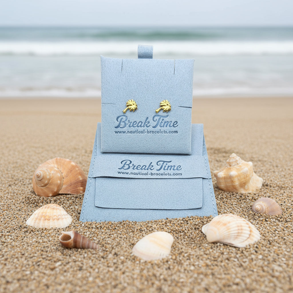 CHARMED MINI stud earrings palm tree