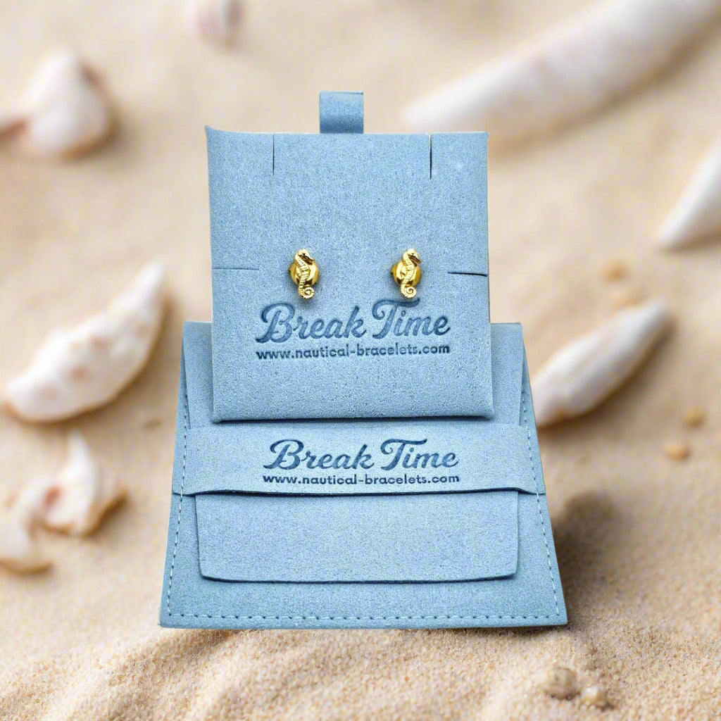 CHARMED MINI stud earrings sea horse