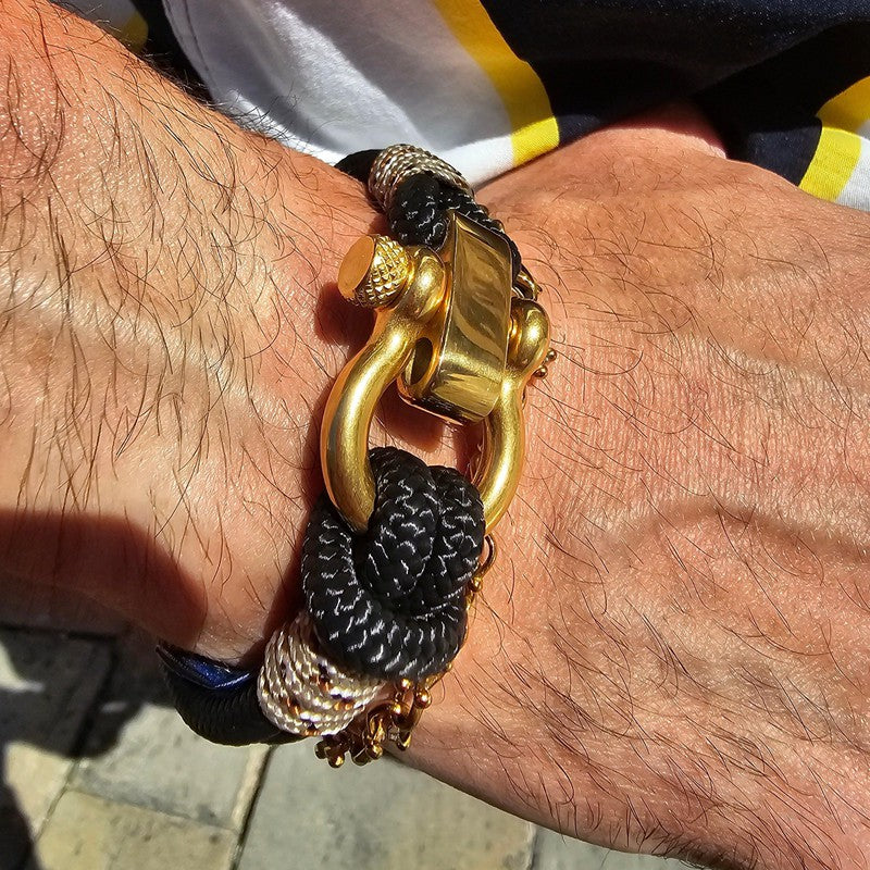 CORSAIR 5mm Nautical Clasp Bracelet Black Camo