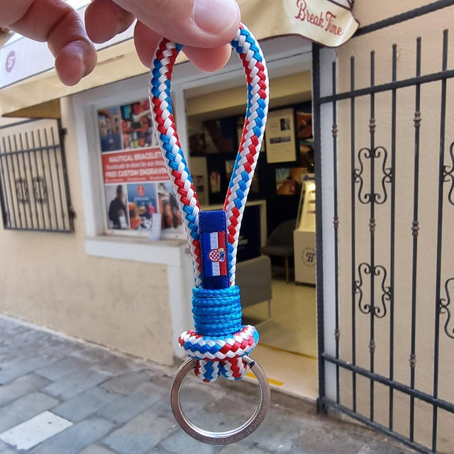 HARBOUR nautical rope keyring Croatia mix
