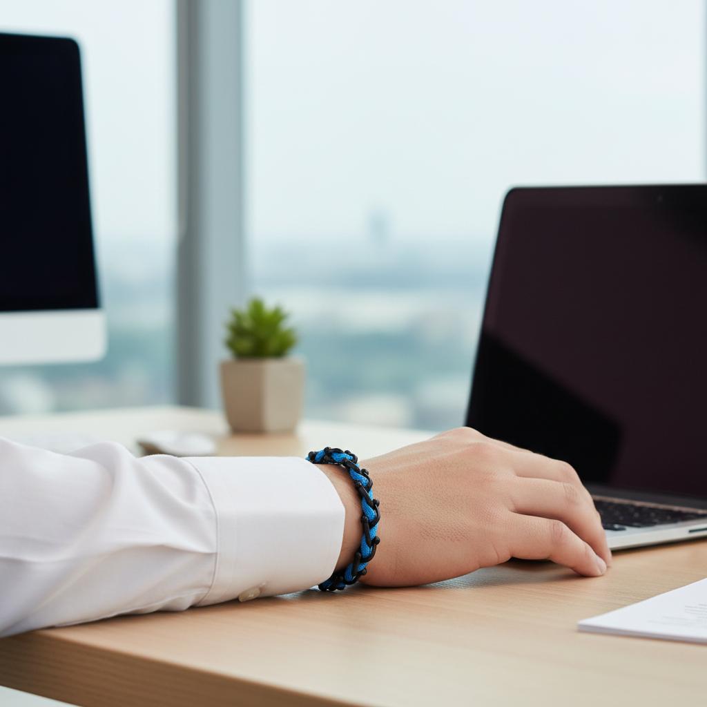 OCEAN MAXI Designer Bracelet / Necklace Blue