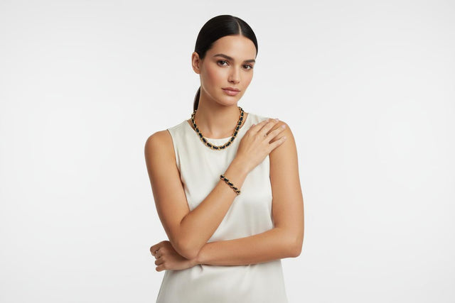 OCEAN MAXI Designer Bracelet / Necklace Navy Blue