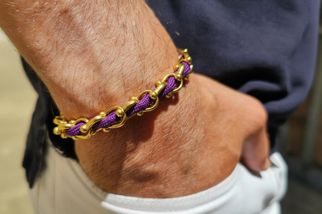 OCEAN MAXI Designer Bracelet / Necklace Neon Purple