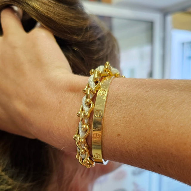 OCEAN MAXI Designer Bracelet / Necklace Off White