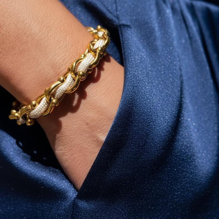 OCEAN MAXI Designer Bracelet / Necklace Off White