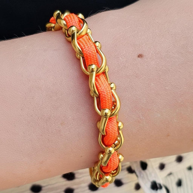 OCEAN MAXI Designer Bracelet / Necklace Orange