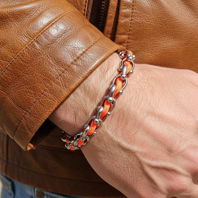 OCEAN MAXI Designer Bracelet / Necklace Orange