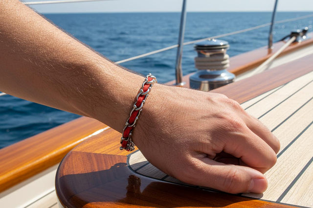 OCEAN MAXI Designer Bracelet / Necklace Red