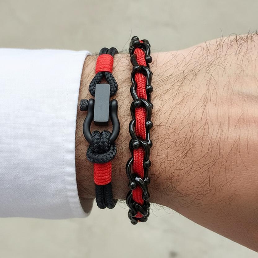 OCEAN MAXI Designer Bracelet / Necklace Red