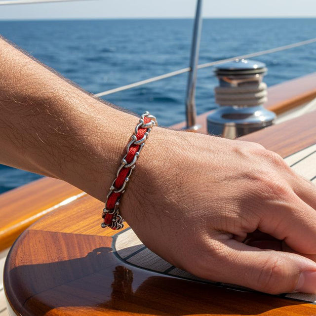 OCEAN MAXI Designer Bracelet / Necklace Red
