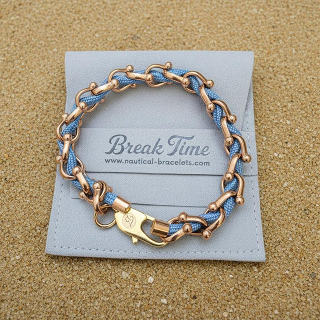 OCEAN MAXI Designer Bracelet / Necklace Soft Blue