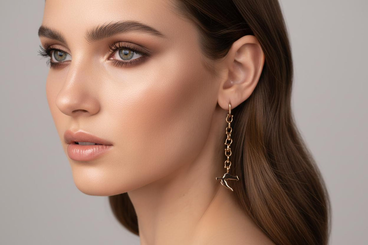 OCEAN MINI Dangle Earrings with Croatia Pendant