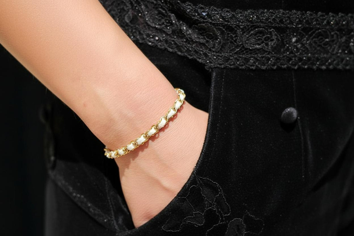 OCEAN MINI Designer Bracelet / Necklace Cream