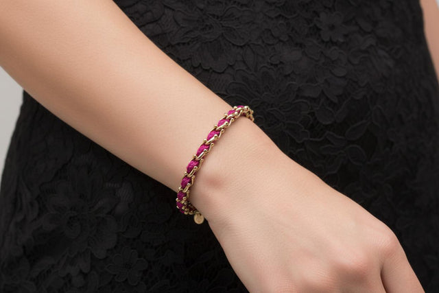 OCEAN MINI Designer Bracelet / Necklace Fuchsia