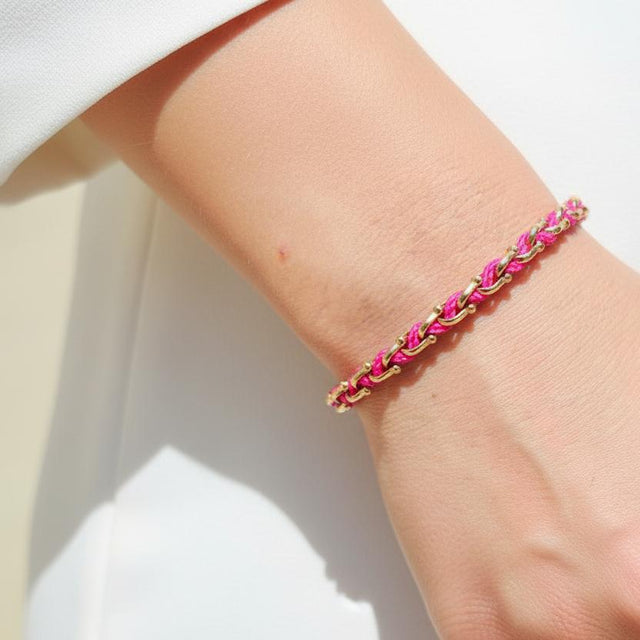 OCEAN MINI Designer Bracelet / Necklace Fuchsia