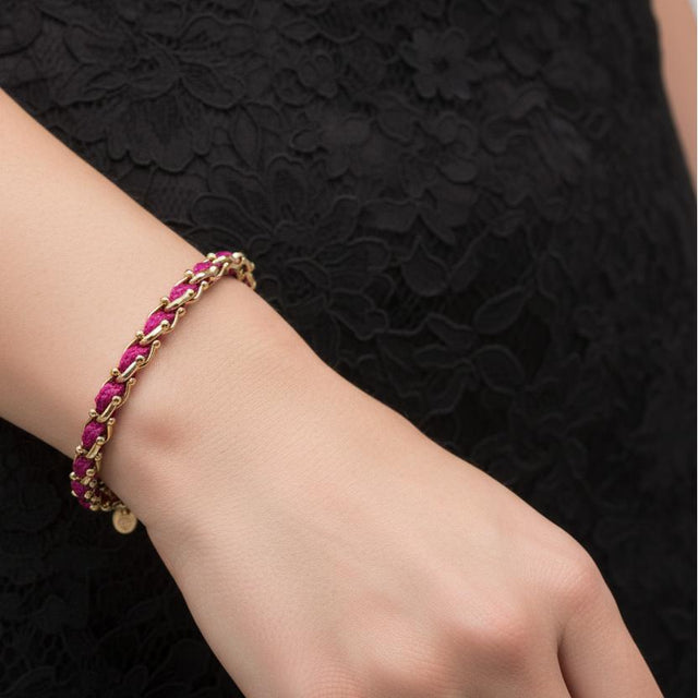 OCEAN MINI Designer Bracelet / Necklace Fuchsia