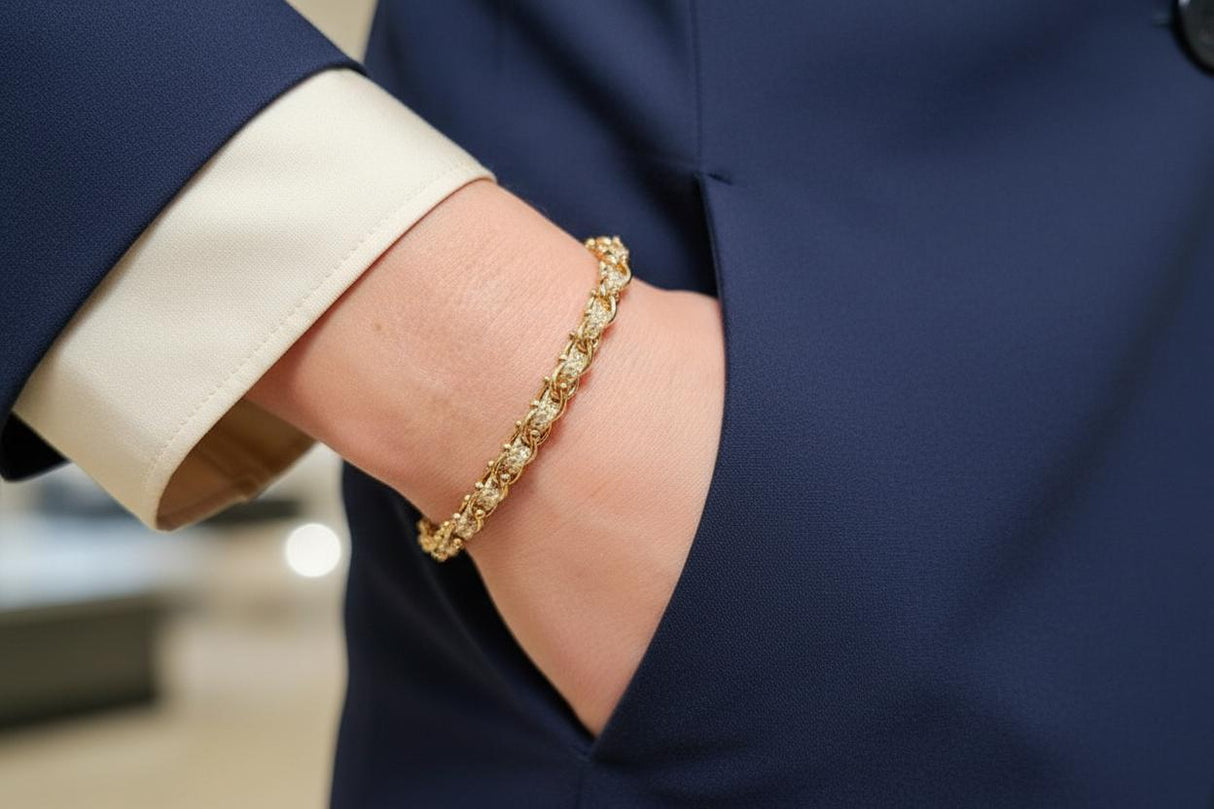 OCEAN MINI Designer Bracelet / Necklace Gold