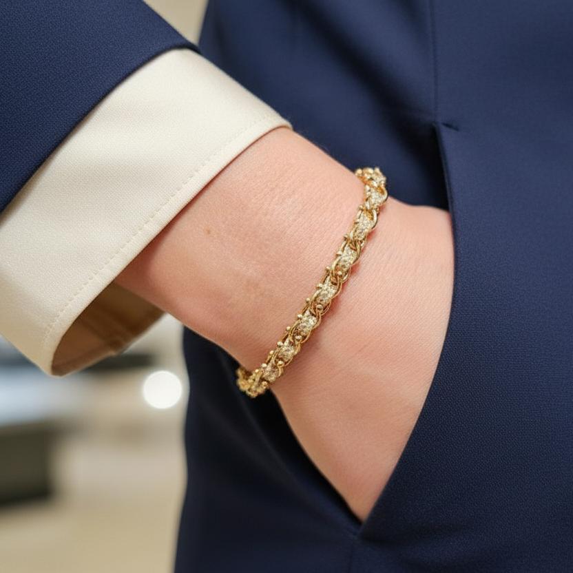 OCEAN MINI Designer Bracelet / Necklace Gold