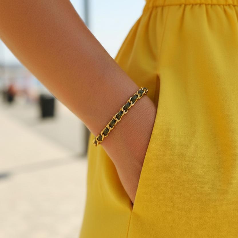 OCEAN MINI Designer Bracelet / Necklace Khaki