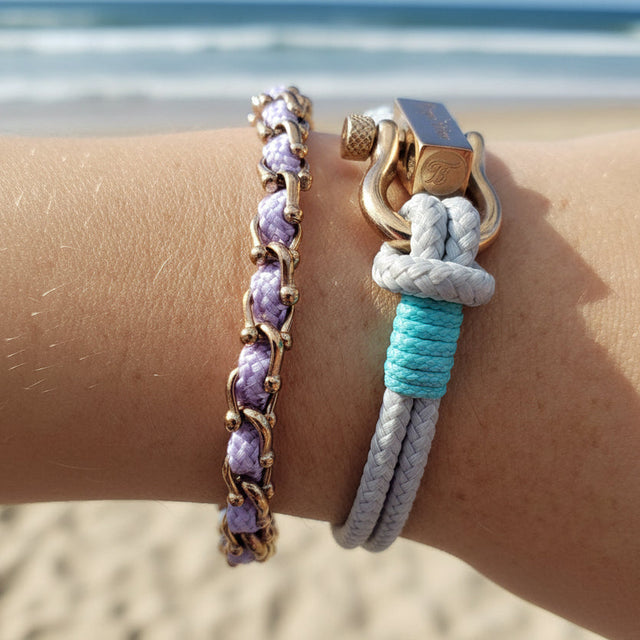 OCEAN MINI Designer Bracelet / Necklace Lavender Purple