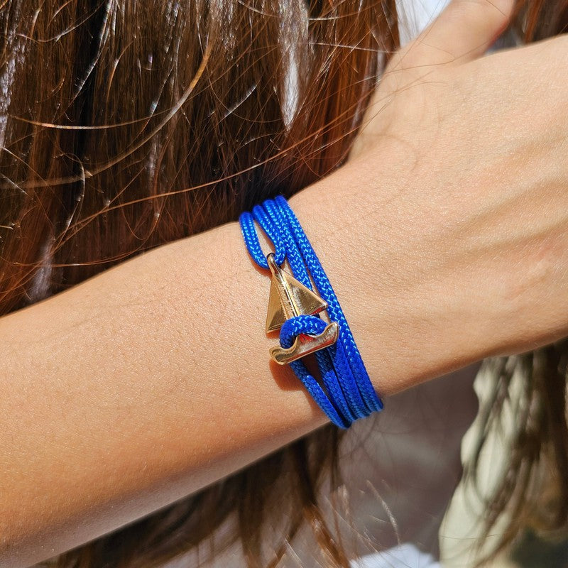 SAILOR mini boat bracelet electric blue