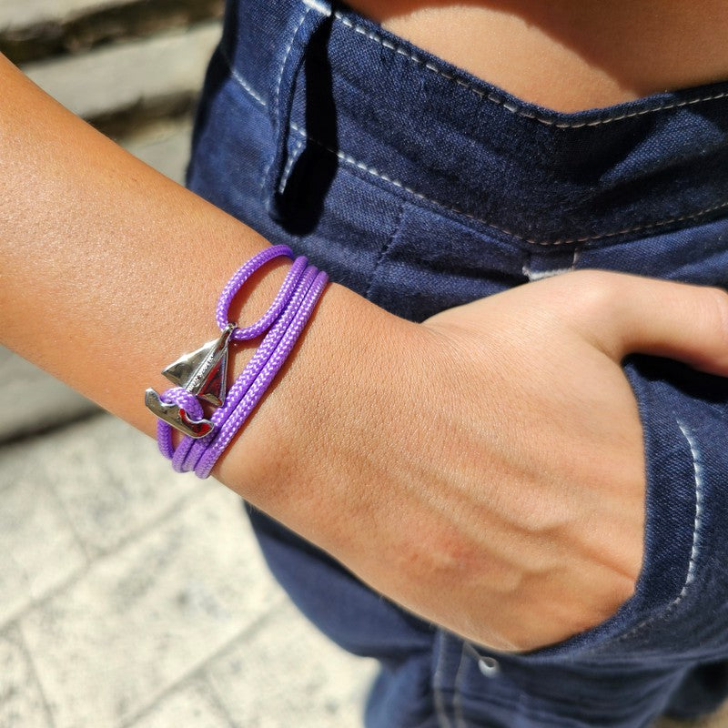 SAILOR mini boat bracelet purple