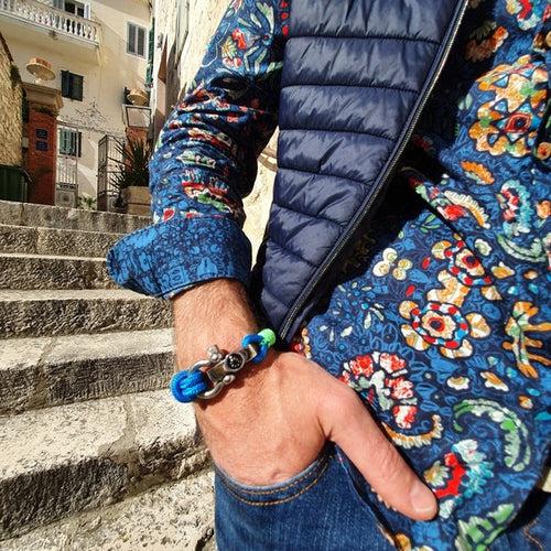 SEAMAN Compass Bracelet Blue Green