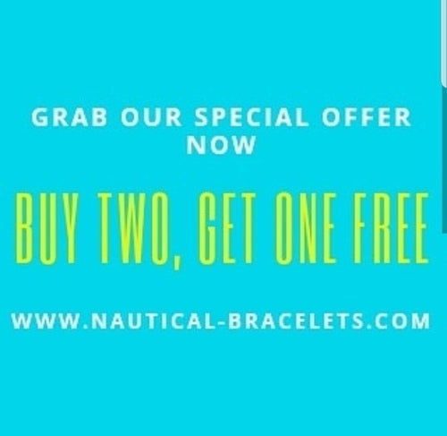 Buy any two Break Time nautical bracelets and get the third one for free!