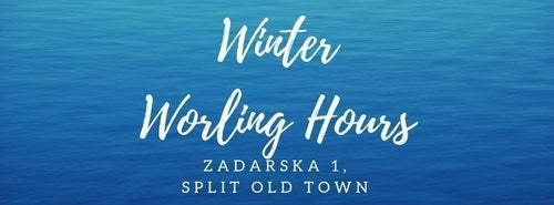 New winter working hours for our Zadarska 1 store in Split Old Town!