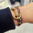 YACHT CLUB medium anchor bracelet rainbow