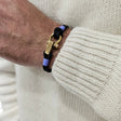 ROYAL mini shackle bracelet black lavender purple