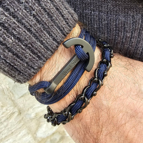 OCEAN MAXI Signature Bracelet Navy Blue