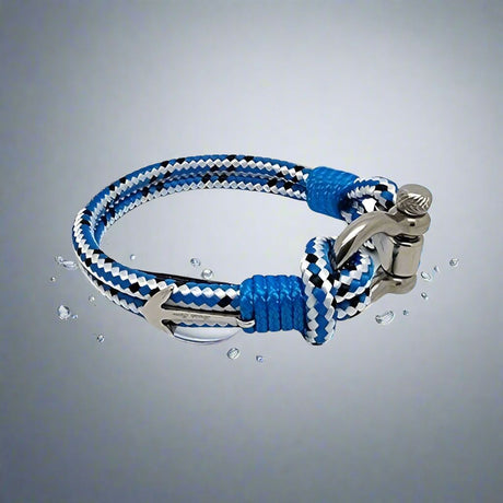 ADRIATICA Nautical Clasp & Anchor Bracelet Blue Mix