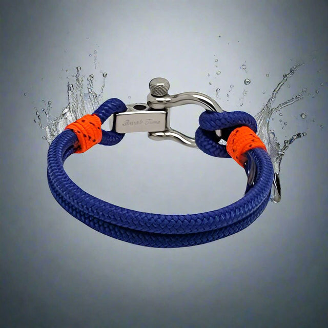 ADRIATICA Nautical Clasp & Anchor Bracelet Blue Orange