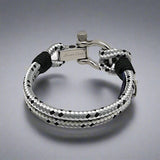 ADRIATICA Nautical Clasp & Anchor Bracelet Grey Mix