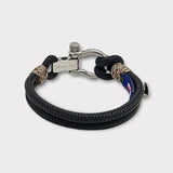 ADRIATICA Shackle & Anchor Bracelet Black Camo