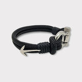 ADRIATICA Shackle & Anchor Bracelet Black