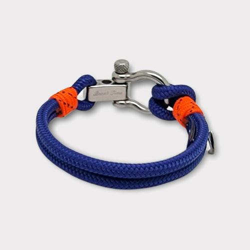 ADRIATICA Shackle & Anchor Bracelet Blue Orange
