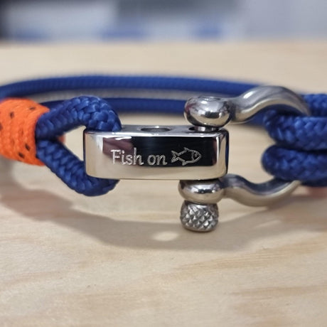 ADRIATICA Shackle & Anchor Bracelet Blue Orange