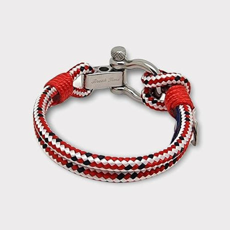 ADRIATICA Shackle & Anchor Bracelet Red Mix