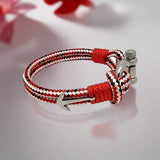 ADRIATICA Shackle & Anchor Bracelet Red Mix