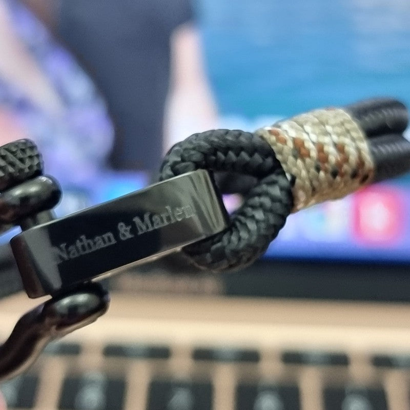 CAPTAIN 4mm Nautical Clasp Bracelet - Camo