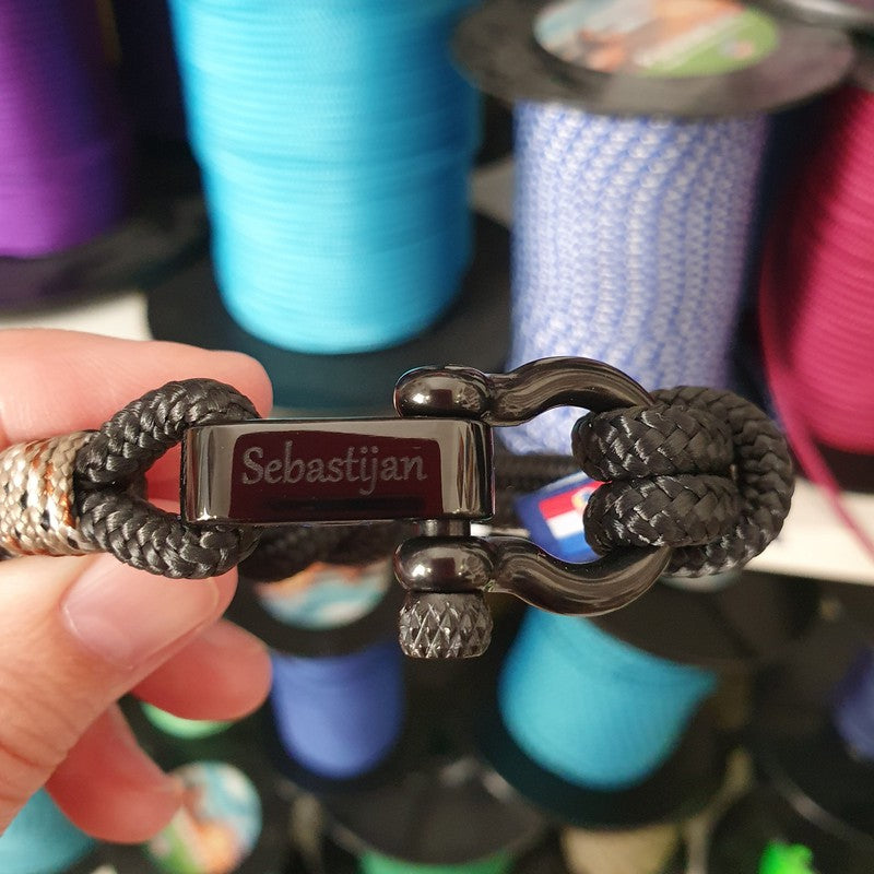 CAPTAIN 4mm Nautical Clasp Bracelet - Camo