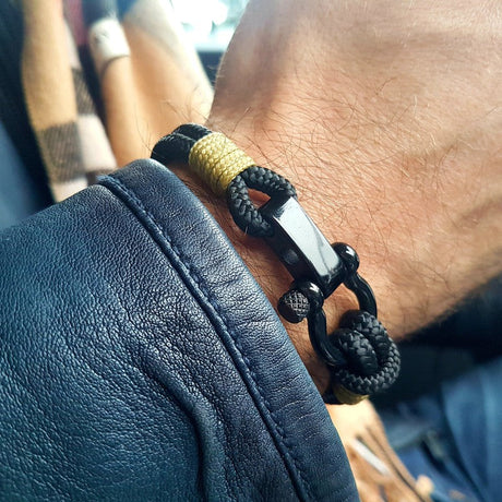 CAPTAIN 4mm Nautical Clasp Bracelet - Gold